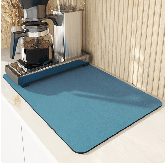Drip Mat | Diatomite Kitchen Mat Fast-Drying | Maintains Dry Countertop | DishDryer
