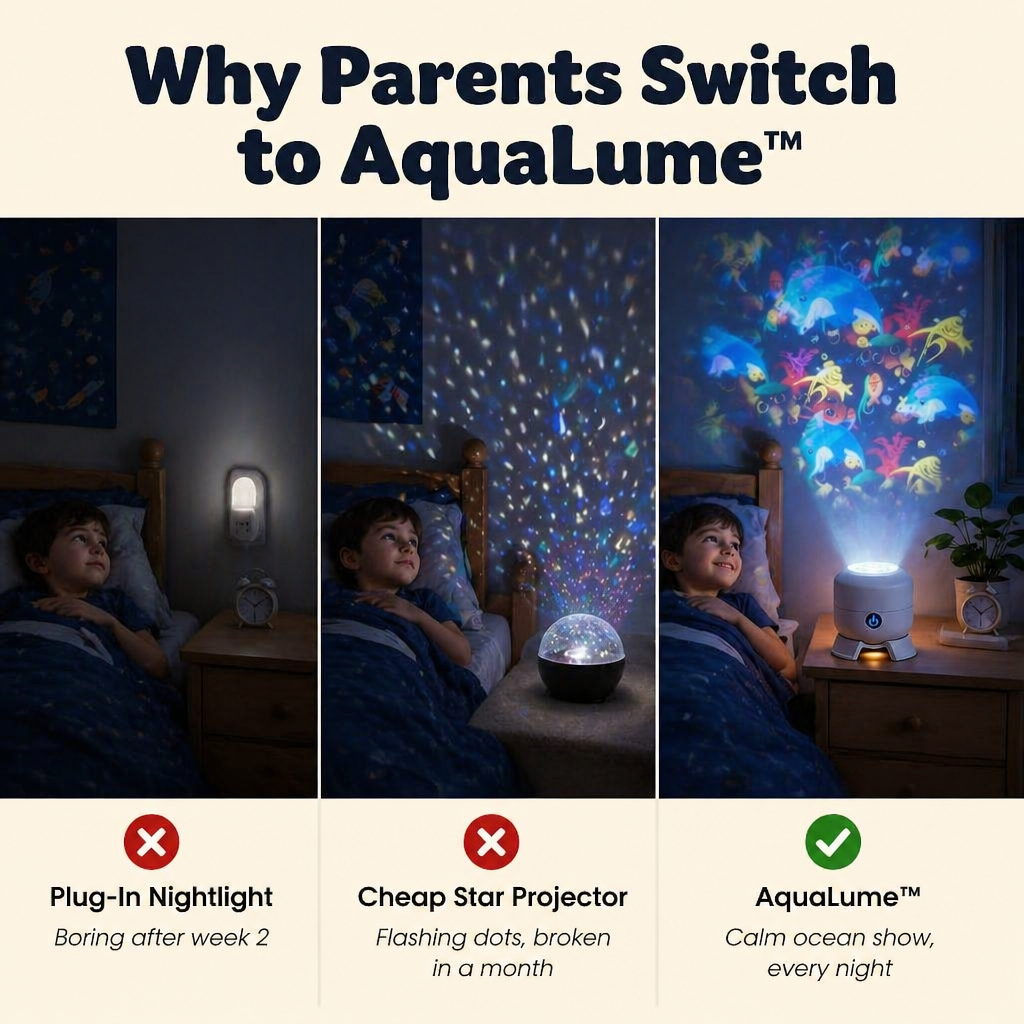 AquaLume™ — Soothe Restless Sleepers With a Living Underwater Light Display