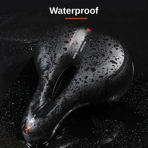 Bicycle Saddle | Dual Suspension & Memory Foam | Ventilation Groove | Veloflex