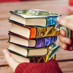 Mug | 3D Book-Shaped Cup | Handmade & Vibrant | For Coffee & Tea | BookLume