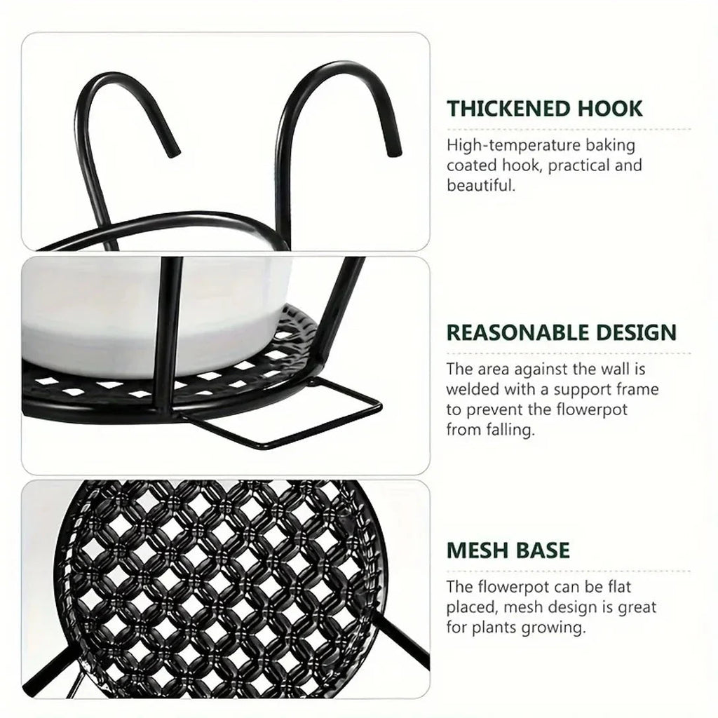 Balcony Pot Holder | Railing Space Saver | Bottom with Open Drainage | BalconyNest