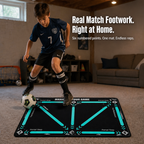 StrideMaster™ — Practice Genuine Match Footwork Right in Your Living Room