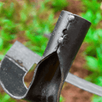 Garden Hoe Manganese Steel | Hand-Forged | Loosen Soil & Remove Weeds | Ironroot
