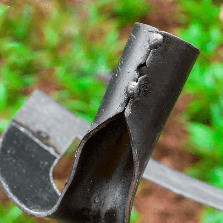 Garden Hoe Manganese Steel | Hand-Forged | Loosen Soil & Remove Weeds | Ironroot