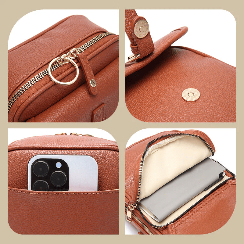 VellaRise™ Leather Crossbody — Effortless Style Meets All-Day Confidence