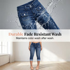 VeloraFlex™ Denim Capris — Sculpt Your Curves in All-Day Comfort and Freedom