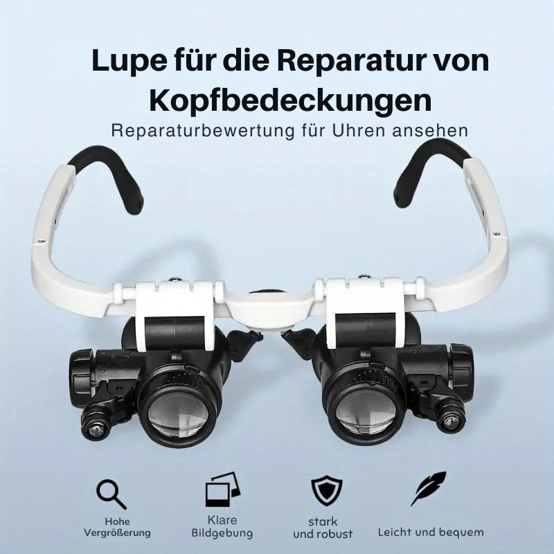 Magnifying Glass with LED | 8x 15x 23x Zoom | Hands-Free | MicroSight