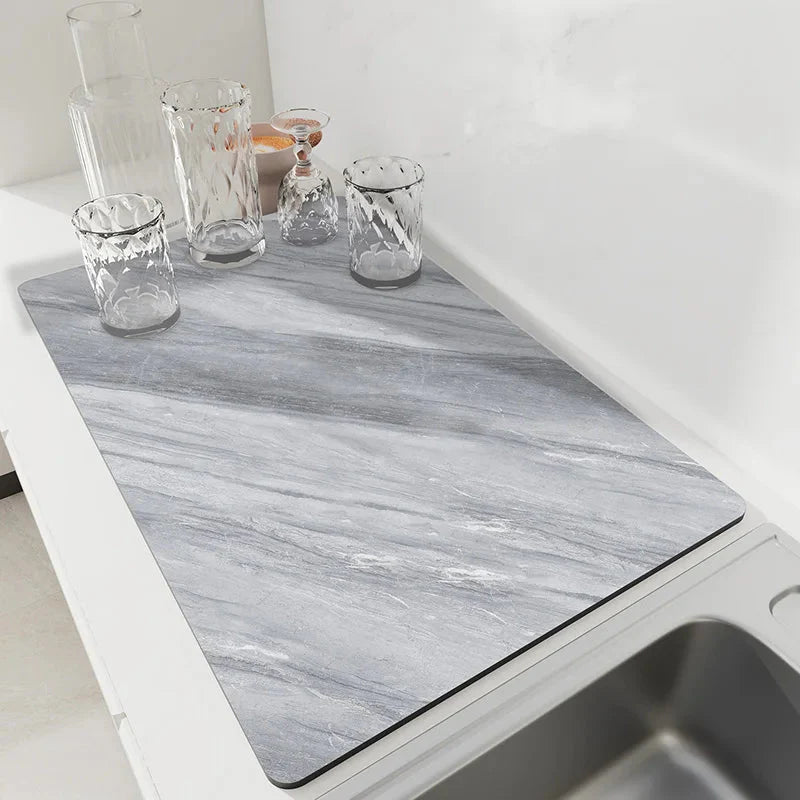 Drip Mat | Dries Rapidly in Seconds | Non-Slip Natural Rubber Base | DryNest