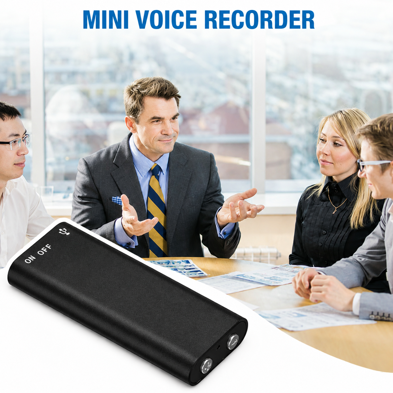 Dictation Device | Compact Audio Recorder | Single Press Recording | MicroSpy