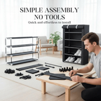 Freestanding Shoe Cabinet | Dustproof Cover | No Tools Needed for Assembly | ShoeGuard