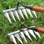 Weed Cutter Made of Iron | Steel Rake | Soil Aeration & Weed Removal | IronTine