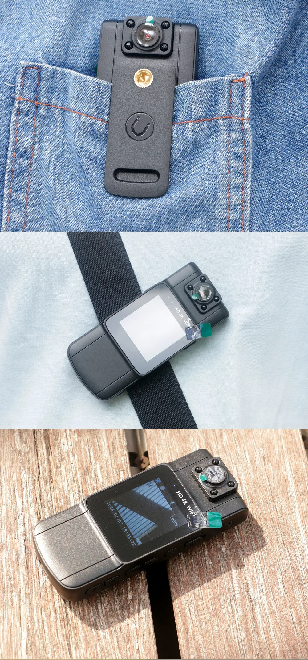 Mini Camera | 4K Video | Lens Rotates | SecureCam