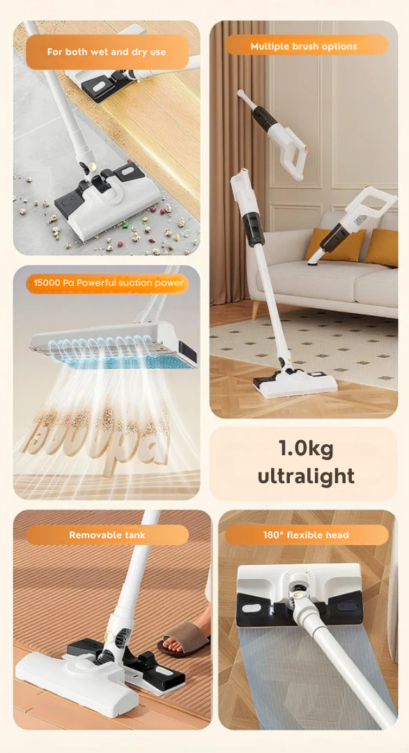 PureSweep™ 3-in-1 Cordless Cleaner — Effortless Power That Transforms Your Home Into a Fresh, Pet-Hair-Free Sanctuary