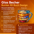 Mug | 3D Book-Shaped Cup | Handmade & Vibrant | For Coffee & Tea | BookLume