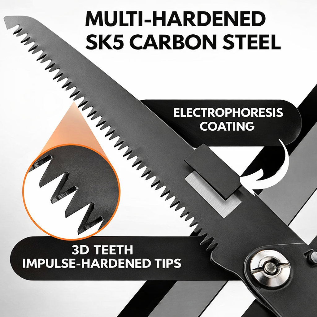 Folding Handsaw | Outdoor Foldable | Accurate Wood Cuts | Waldrix