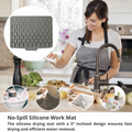 Drip Drying Mat | Faster Drying Without Pools | Tilted, Heat-Resistant | DrainMat