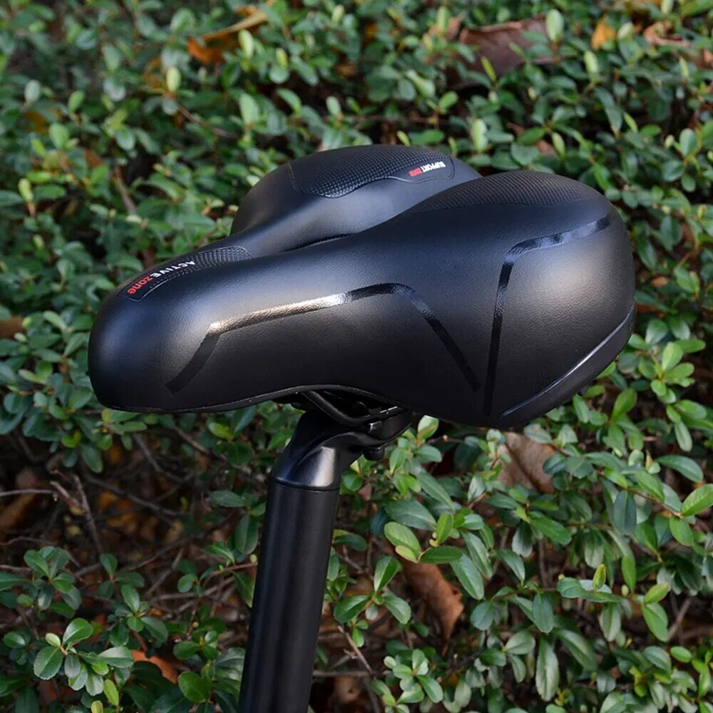 Bicycle Saddle | Dual Suspension & Memory Foam | Ventilation Groove | Veloflex