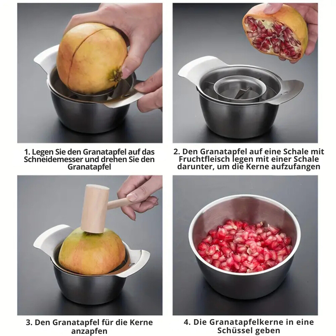 Pomegranate | Deseeder Set | Mess-Free Cleaning | PulpEase