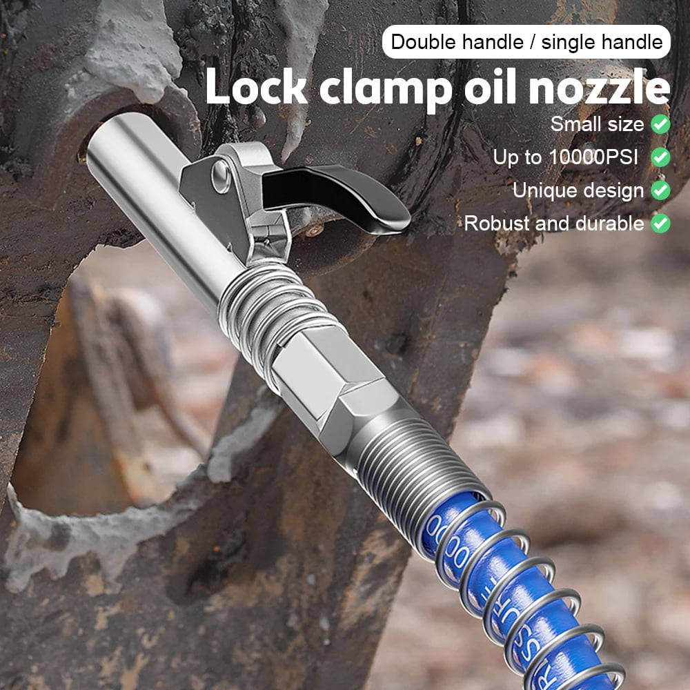 JetGrip™ Coupler — Command Your Grease Job with Speed, Precision, and Zero Mess