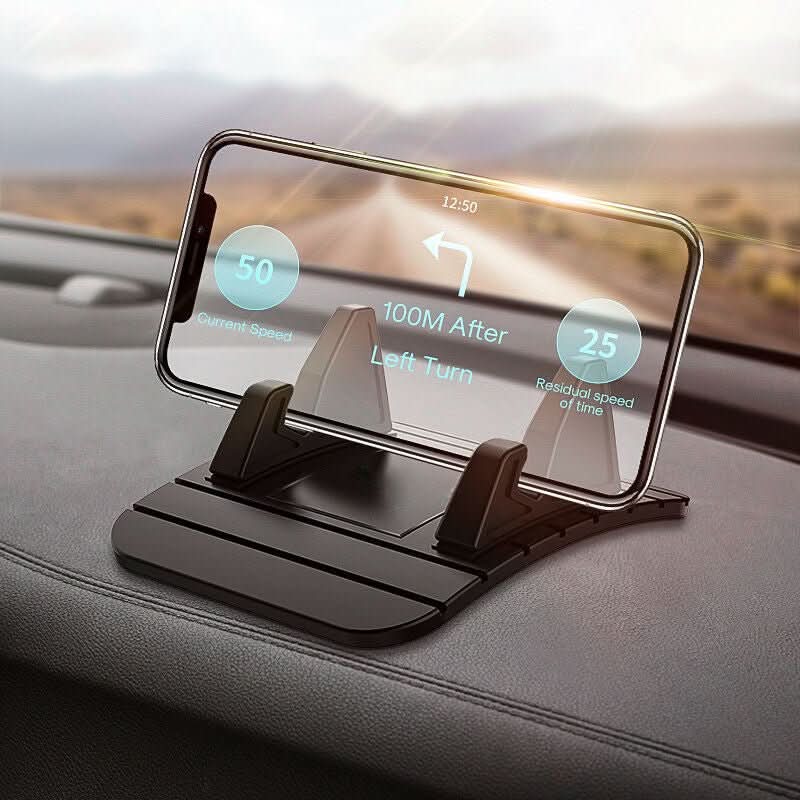 Car Phone Holder | Dashboard Mount | Silicone Base with Anti-Slip Grip | GripMate