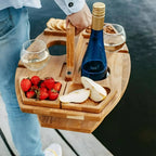 Picnic Table | Featuring Bottle and Glass Holder | Snack Storage | PicknickWerk