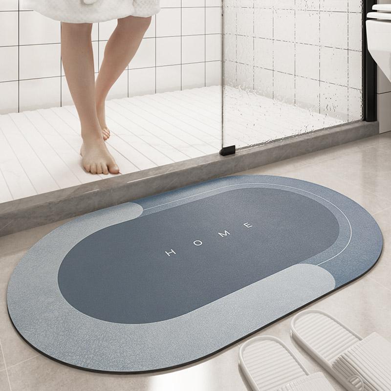 Quick-Drying Bath Mat | Ultra Absorbent Microfiber | Slip-Resistant | Aquasoft