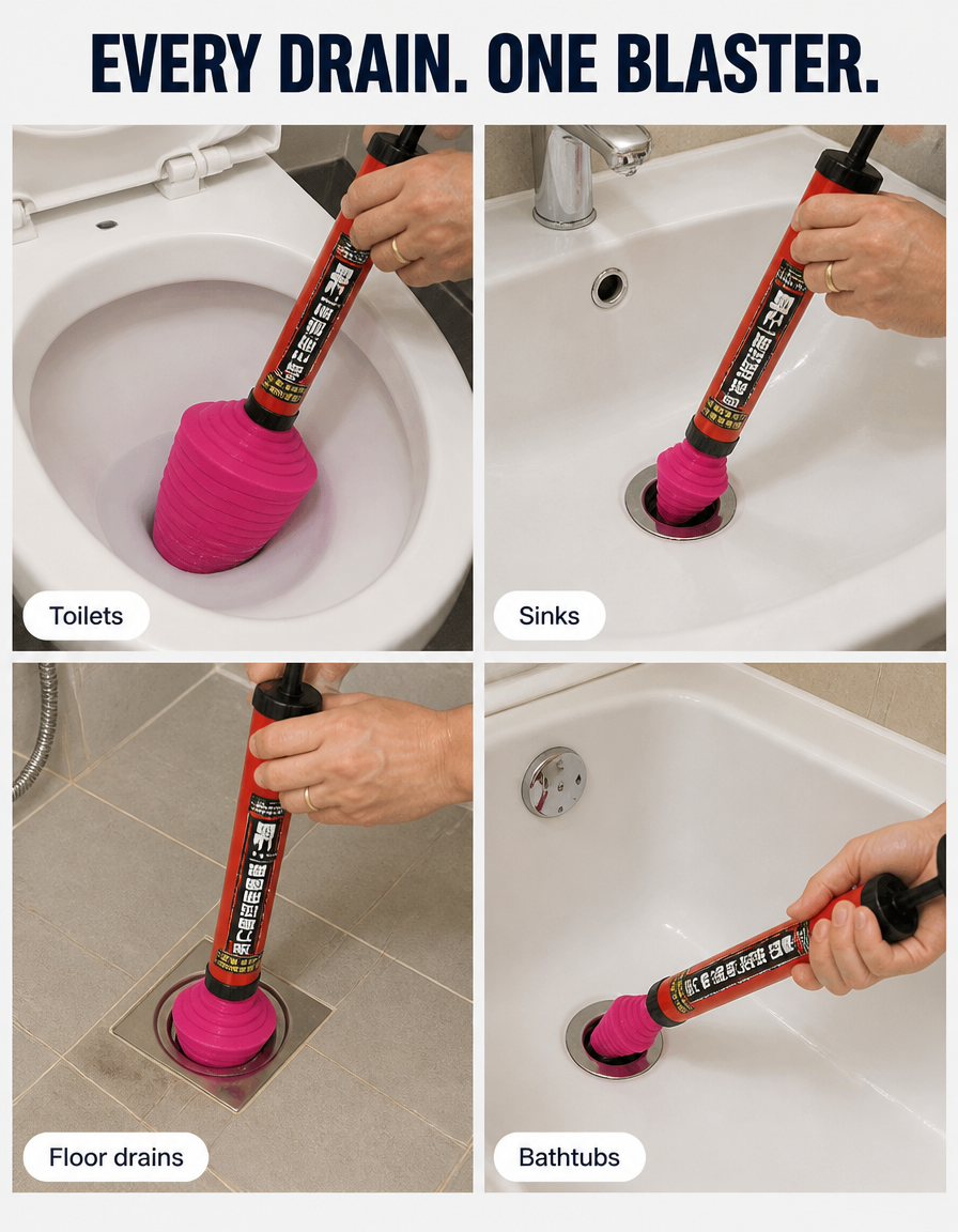 TurboBlast™ — Crush Clogs Instantly and Rescue Your Home from Plumbing Nightmares