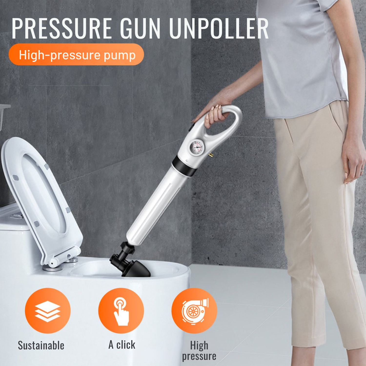 HydroPulse™ Precision Air Blaster — Blast Away Clogs Instantly for Stress-Free Drains