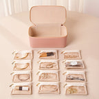 Jewelry Travel Box | Detachable Velvet Pouch | Display Window | TravelGlam