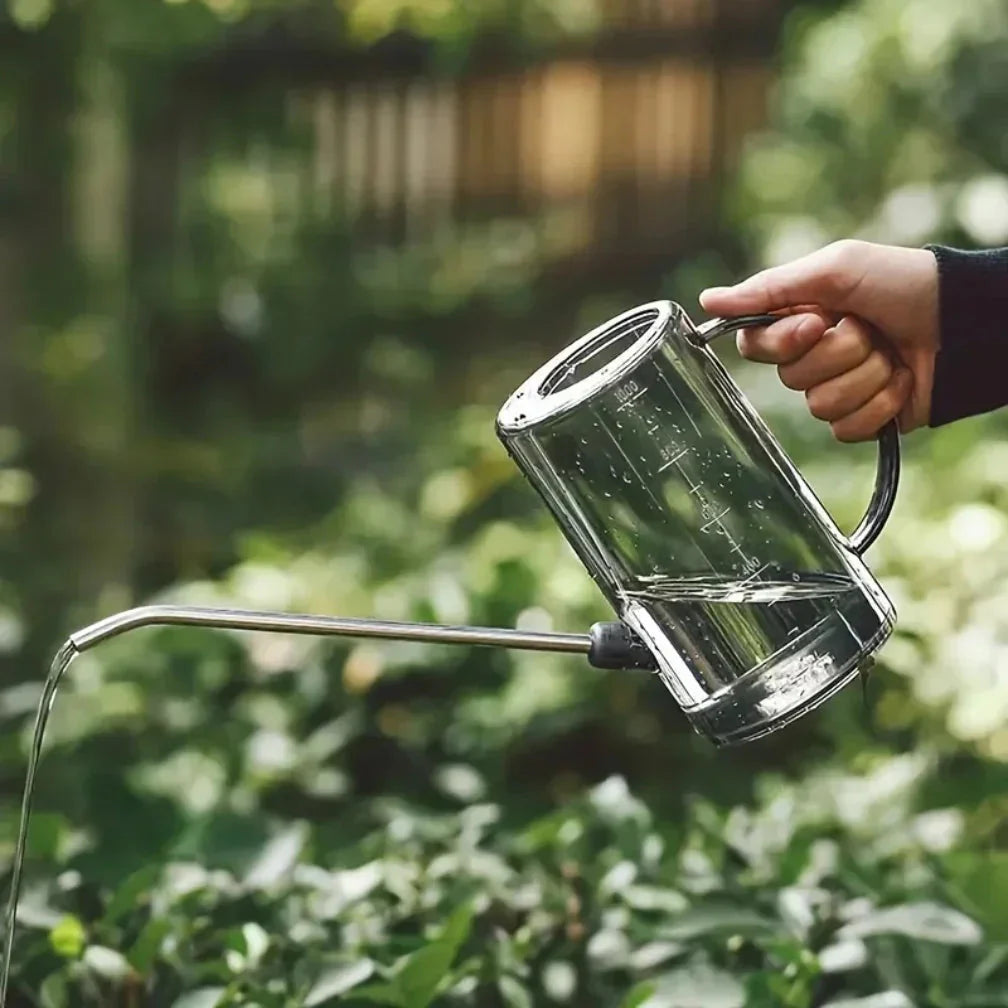 Watering Can with Extended Spout | Measurement Indicators | Accurate Root Hydration | SproutFlow