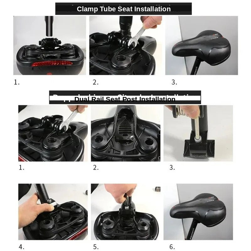 Bicycle Saddle | Dual Suspension & Memory Foam | Ventilation Groove | Veloflex