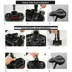 Bicycle Saddle | Dual Suspension & Memory Foam | Ventilation Groove | Veloflex