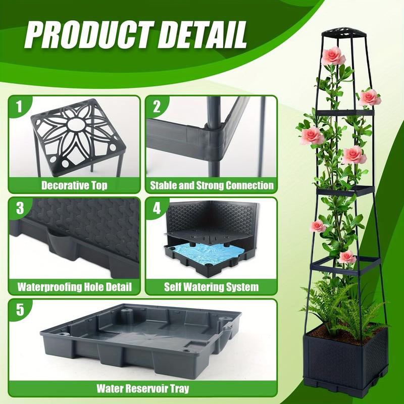 SkyVine™ Tower — Transform Tiny Spaces into Lush, Effortless Vertical Gardens