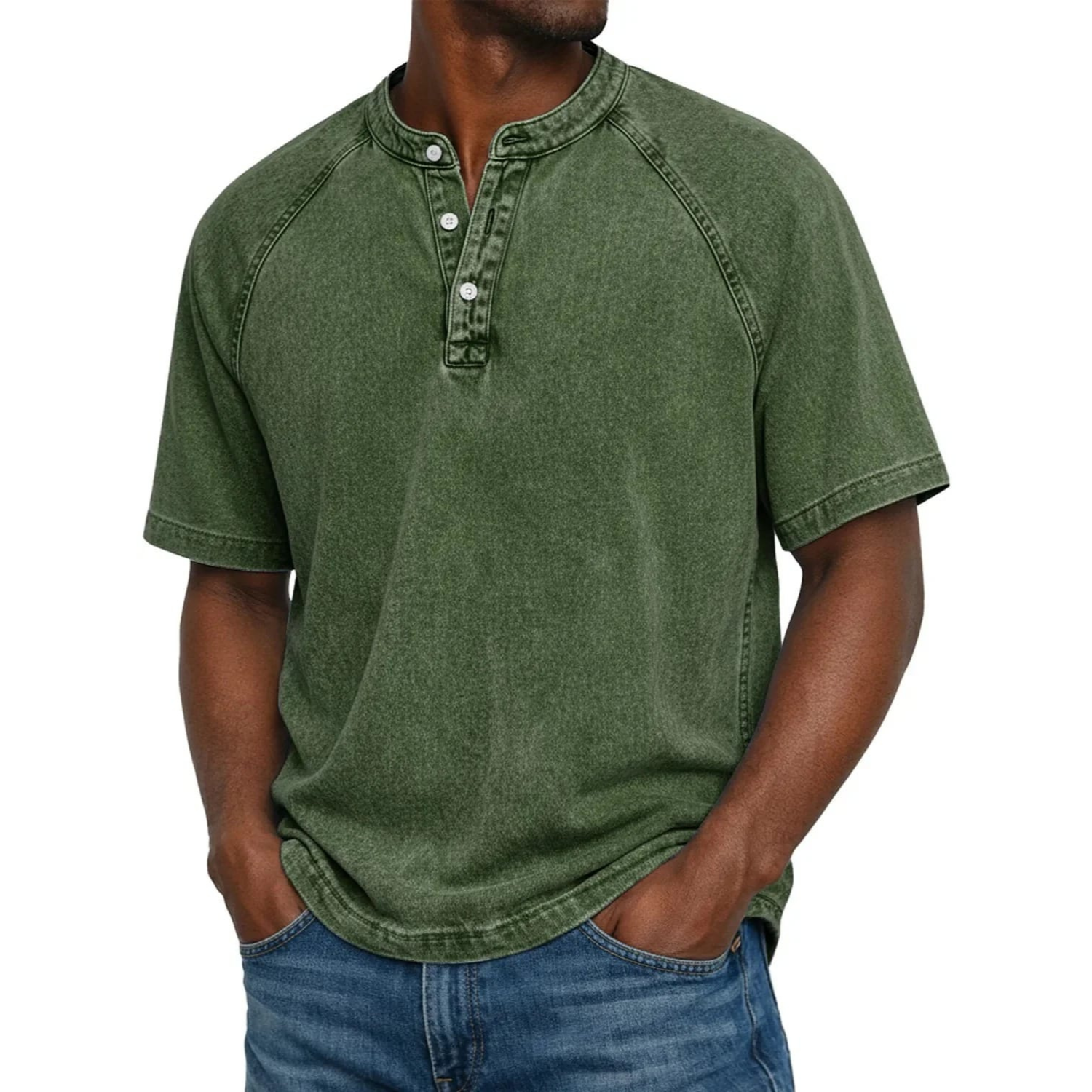 GravitasWear™ Henley — Comfort That Grows Softer, Style That Never Fades