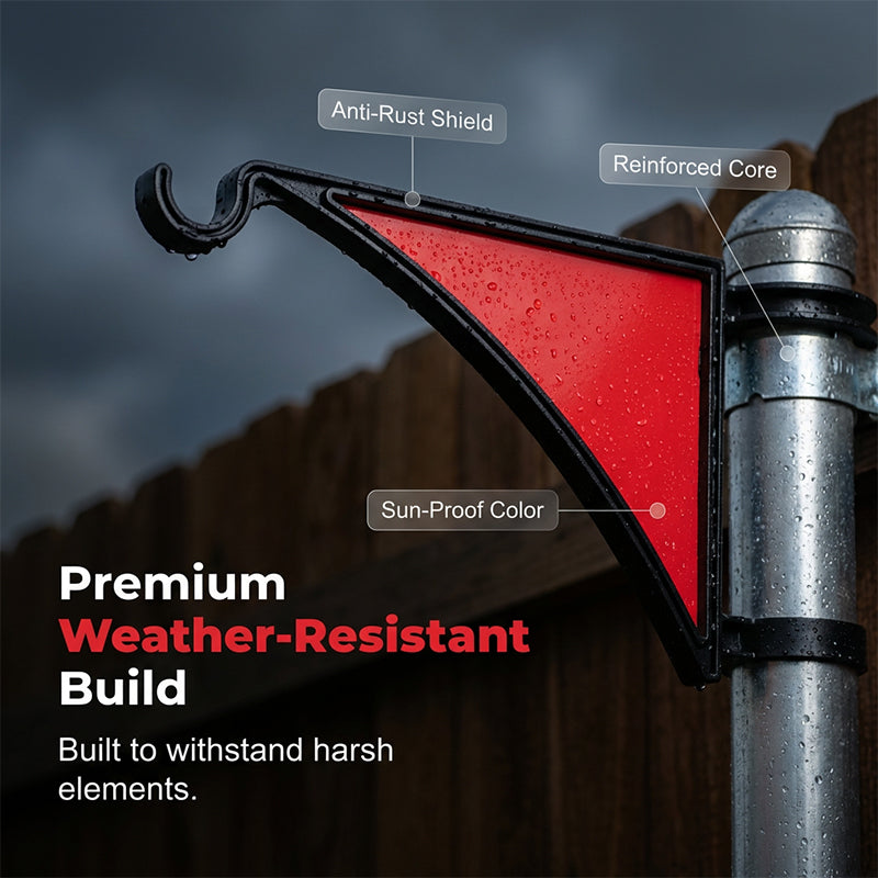 Fence Post Hook Metal | No-Tool Installation | Weather-Resistant | FenceHook