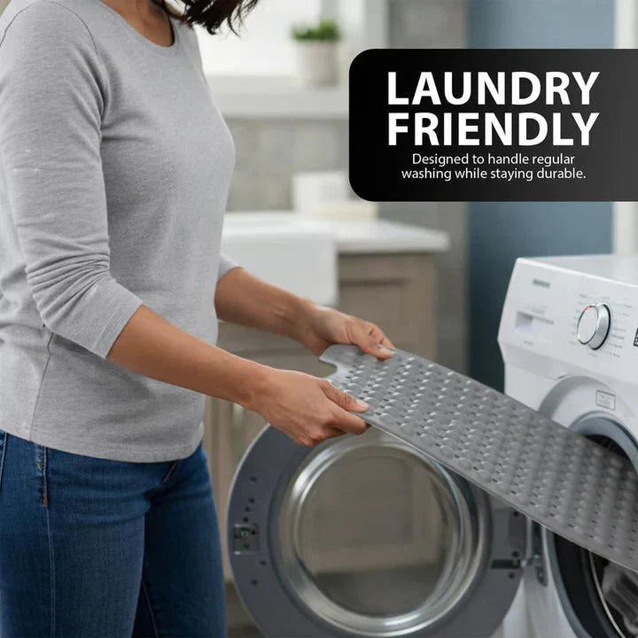 Non-Slip Shower Mat | Gripped Texture | Quick Water Flow | SafeStep