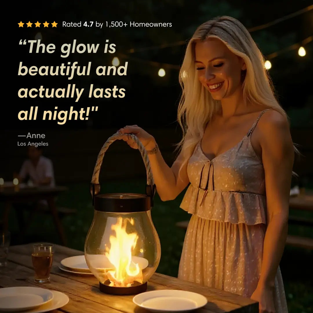 SolarAura™ — Wrap Your Nights in Safe, Mesmerizing Firelight That Lasts All Evening