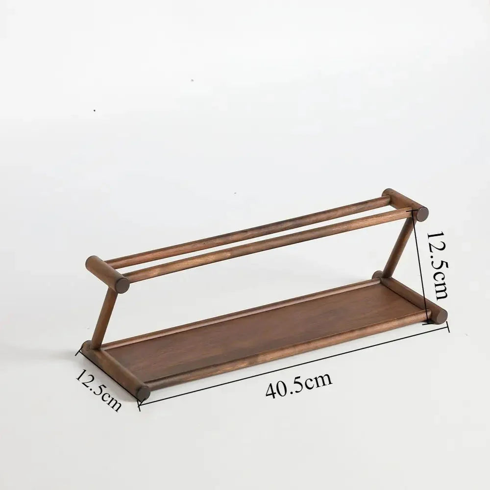Wooden Shelf for Tea and Tableware | Sturdy Wood Build | Ready to Use | TeaCraft