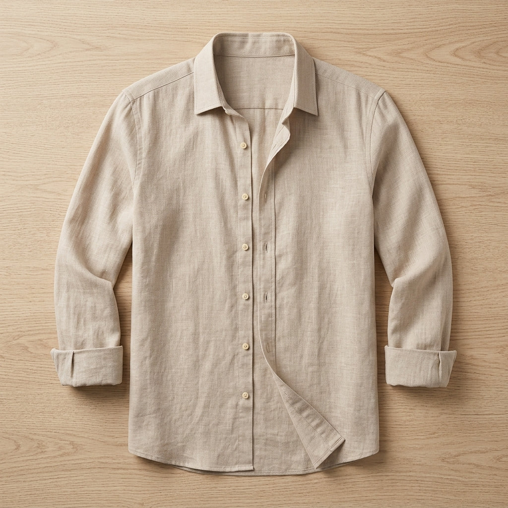 VenturoLux™ – Breezy Lightweight Cotton-Blend Long-Sleeve Shirt