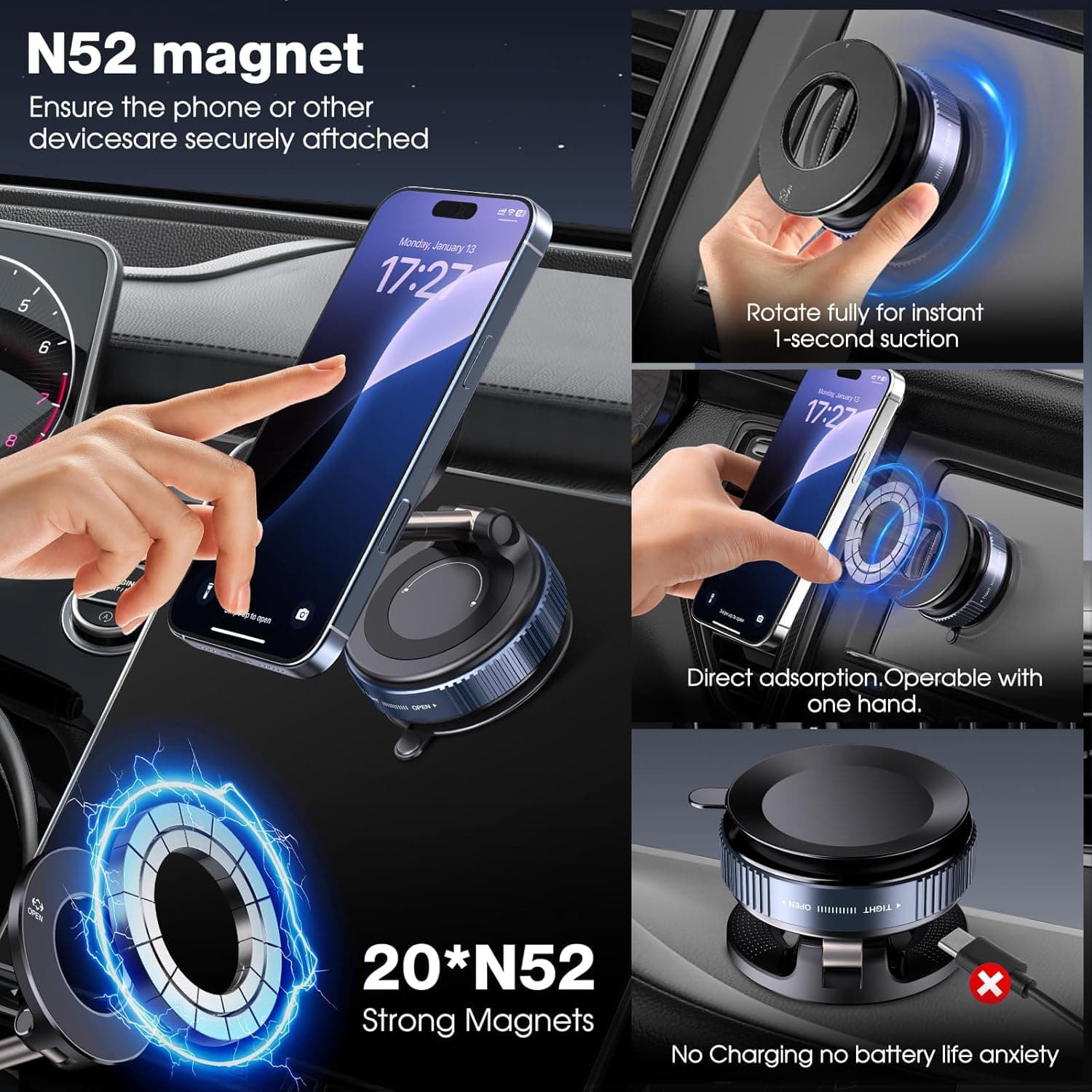GripGuard™ — Lock Your Phone Firm and Steady, No Matter the Ride