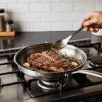 Stainless Steel | Sharp Searing Without Coating | Uniform Heat Distribution | TitanCore