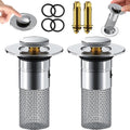 Sink Drain Stopper | Stainless Steel Clog-Resistant Filter | FilterPro
