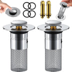 Sink Drain Stopper | Stainless Steel Clog-Resistant Filter | FilterPro