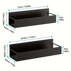 Magnetic Holder | No-Drill Side Shelf | Compact Space Organizer | MagniShelf