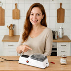 Knife Sharpener | Dual-Stage Honing | Secure Guide Slots | Cutting Performance