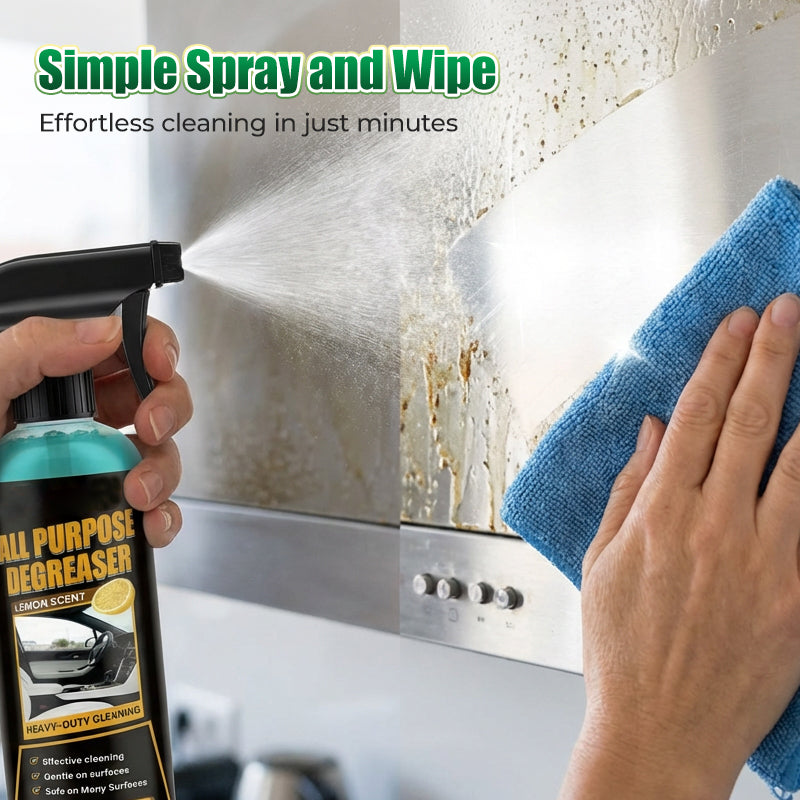 Grease Cleaner | No Residue | Fast Spray and Wipe | ShineEase