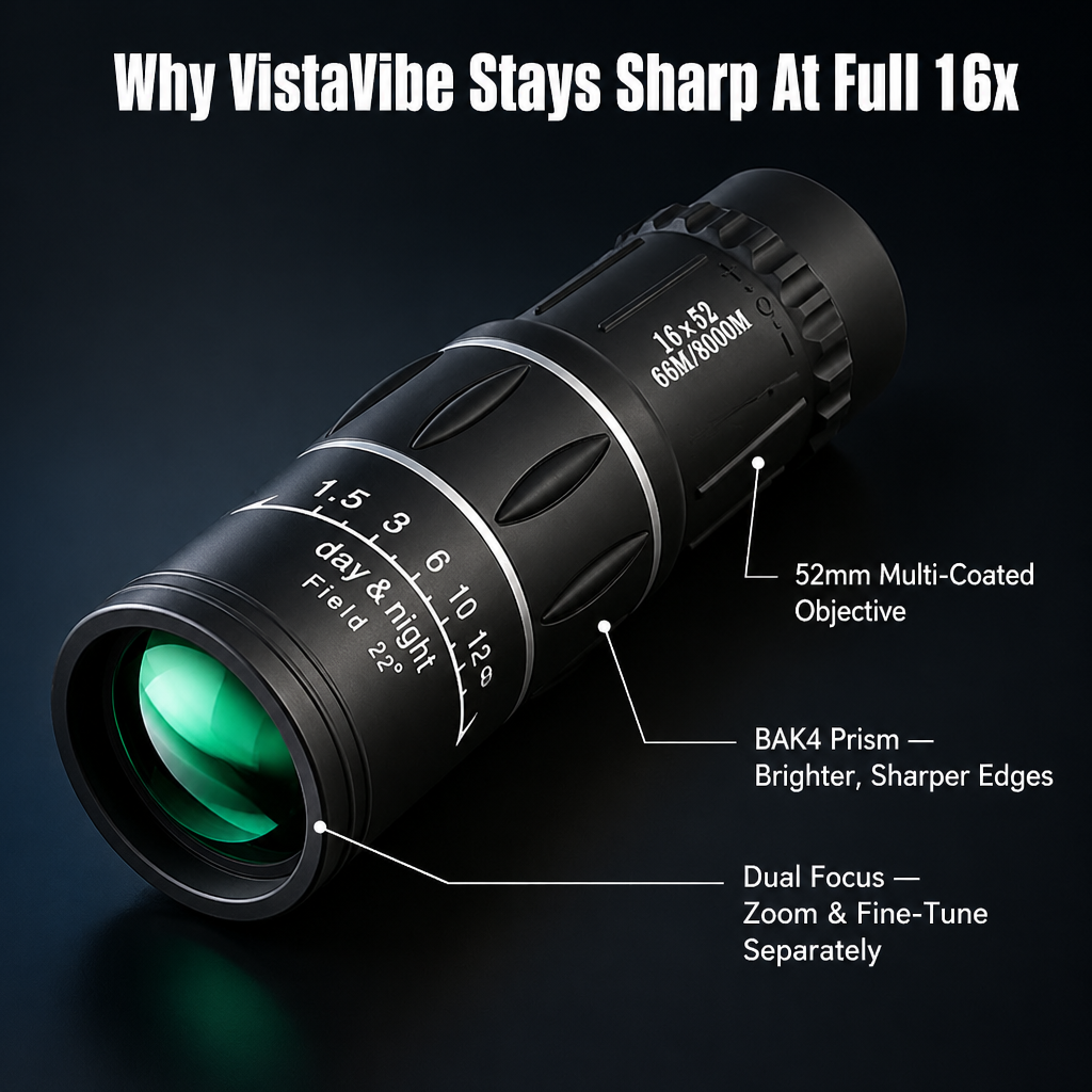 VistaVibe™ — View 16x Closer at Sports, Wildlife, and Concerts Right from Your Pocket