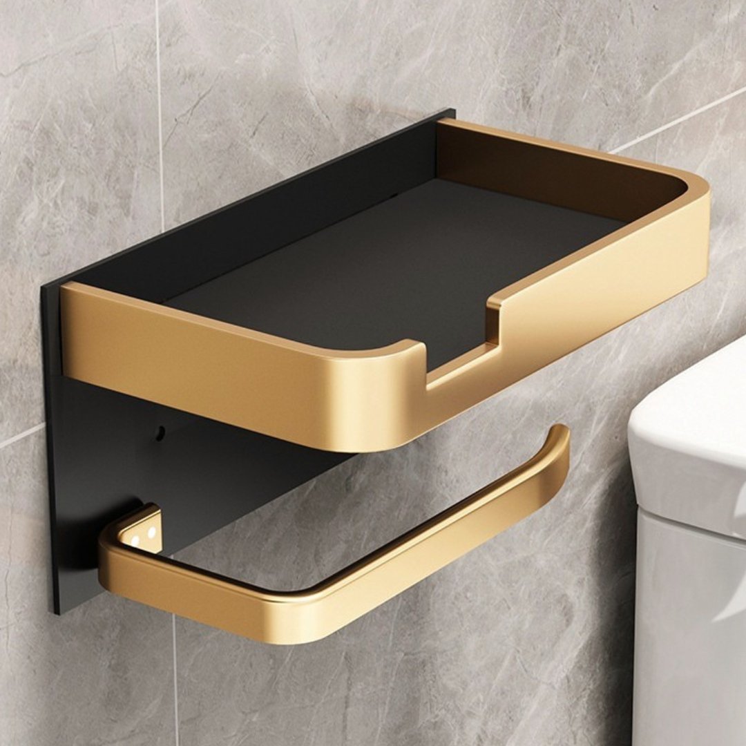 Toilet Paper Holder | Wall-Mounted | Metal Bracket | BathLine