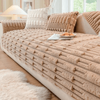 LumiNest™ Velvet Quilted Sofa Cover — Turn Your Couch Into a Warm, Plush Haven That Never Slips or Shivers