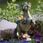 Garden Decor | Resin Dinosaur Figurine | Weather-Resistant | RexTerra